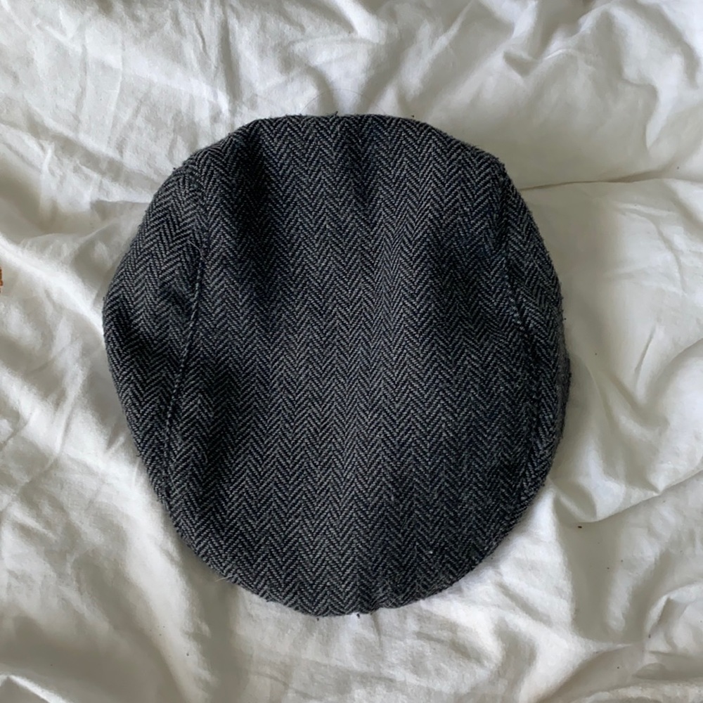 Herringbone paperboy cap